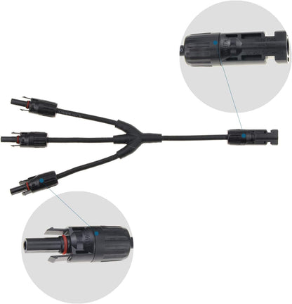 MC4  splitter kabel set male en female (Y1-3)